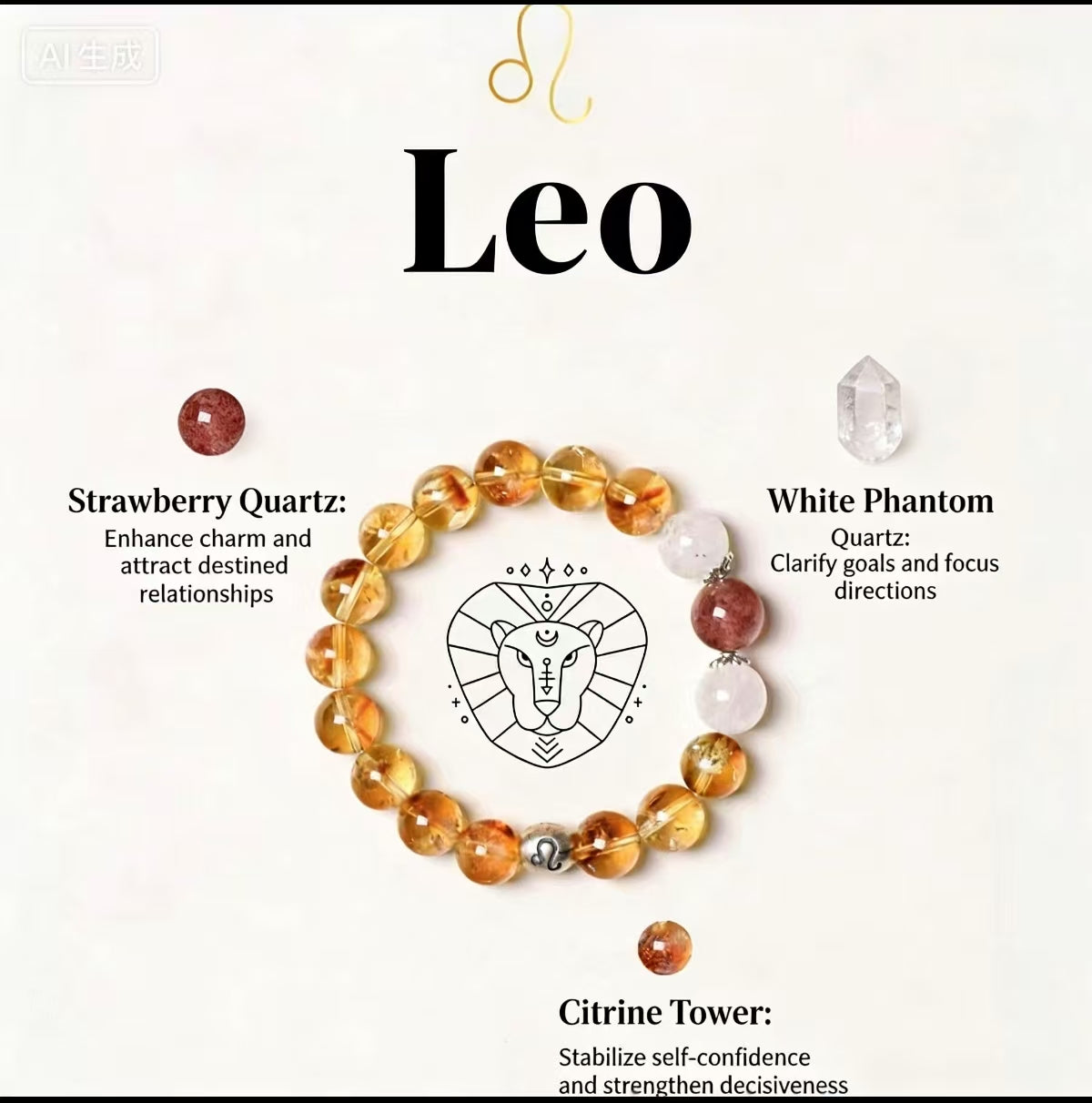 12 Constellation Crystal Bead Bracelet | Spiritual Energy Healing