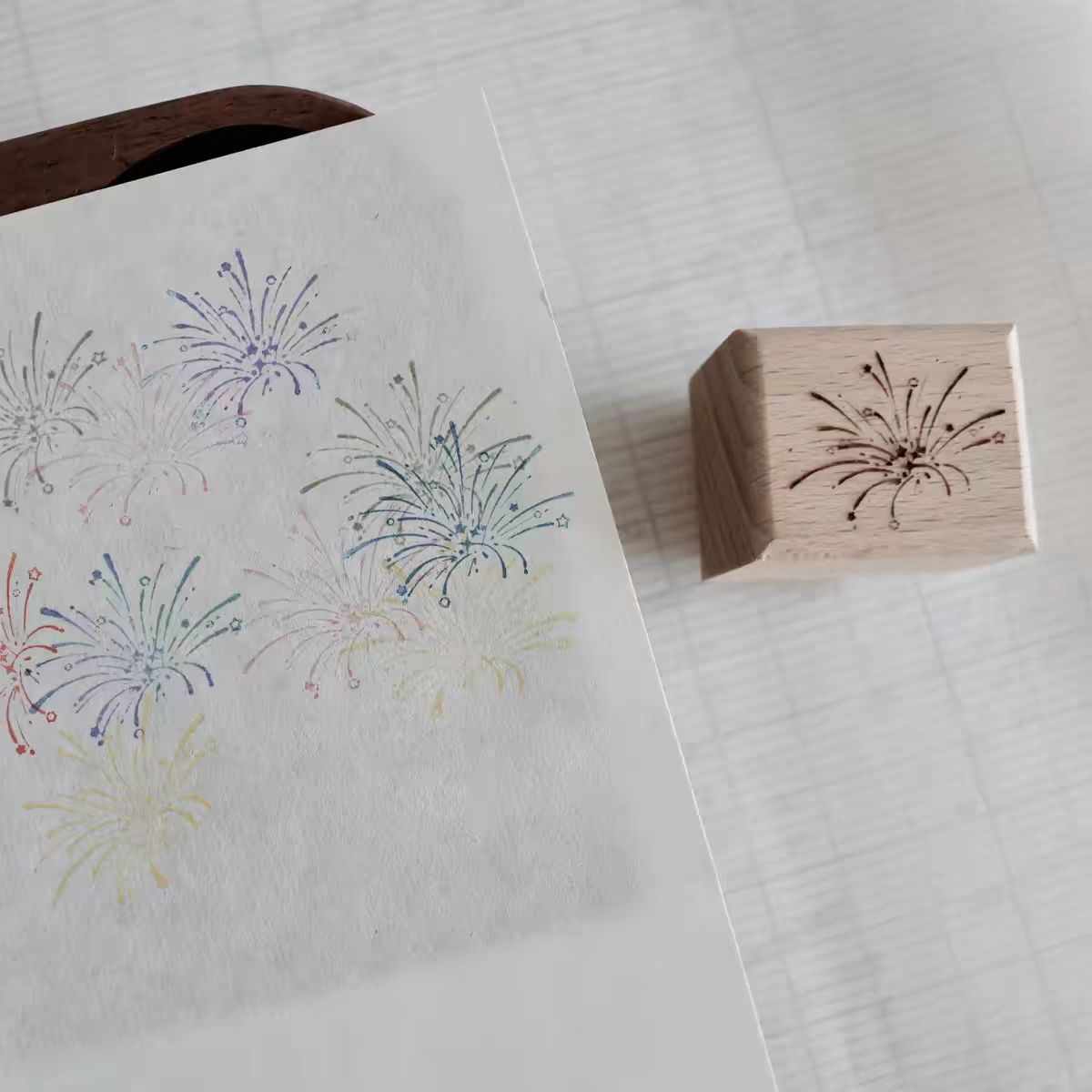 Vintage Wooden Rubber Stamp for DIY Craft & Journaling