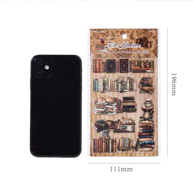Journal hard card sticker packs