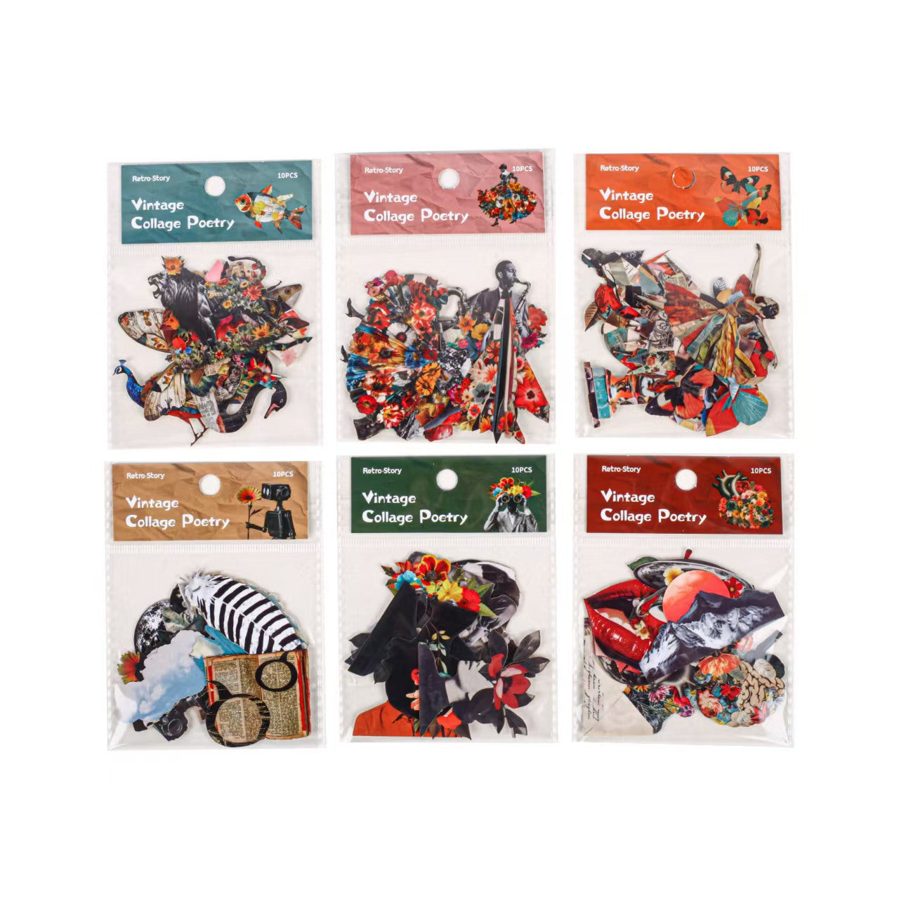 Journal hard card sticker packs (10 pcs/pack)