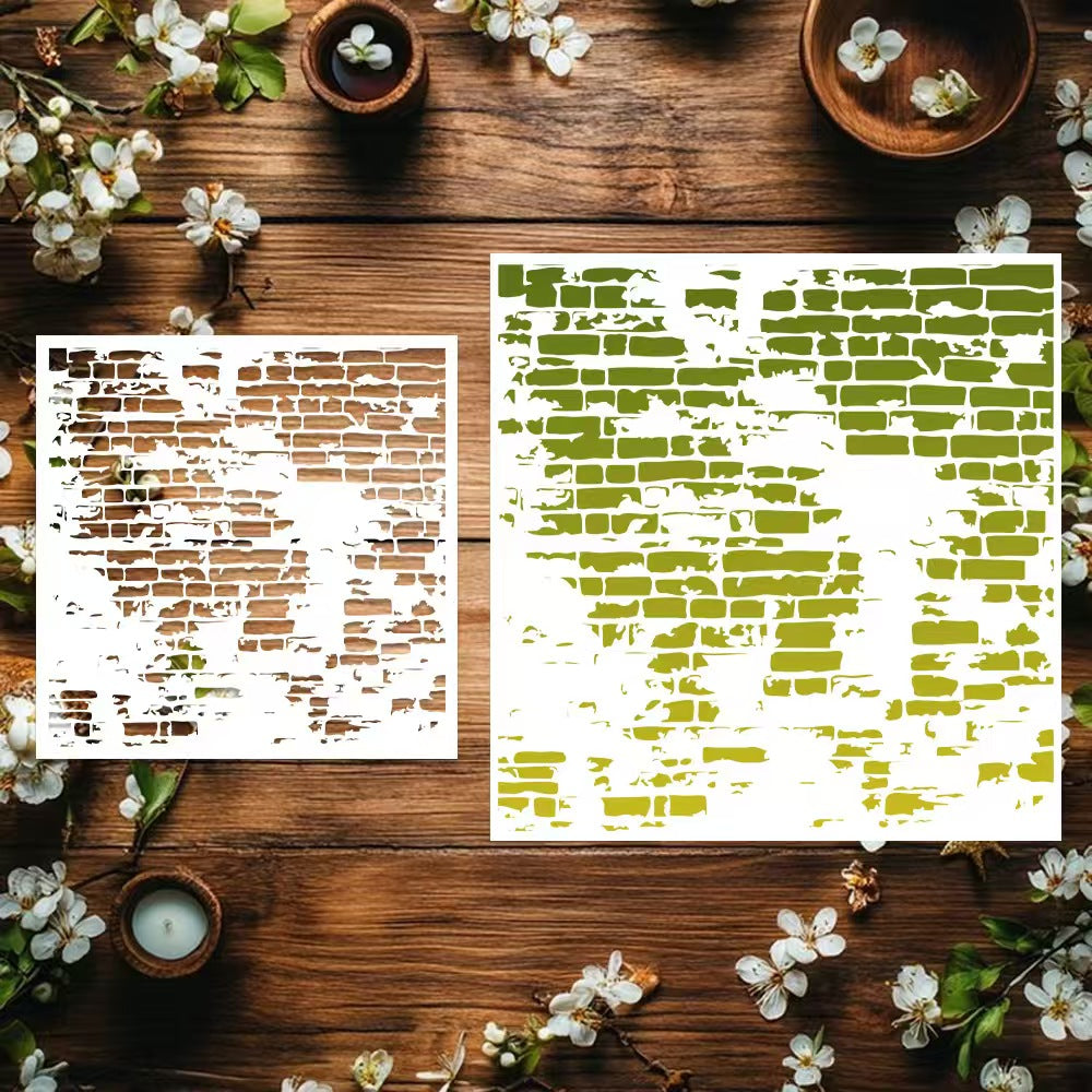 Scrapbook plastic stencils
