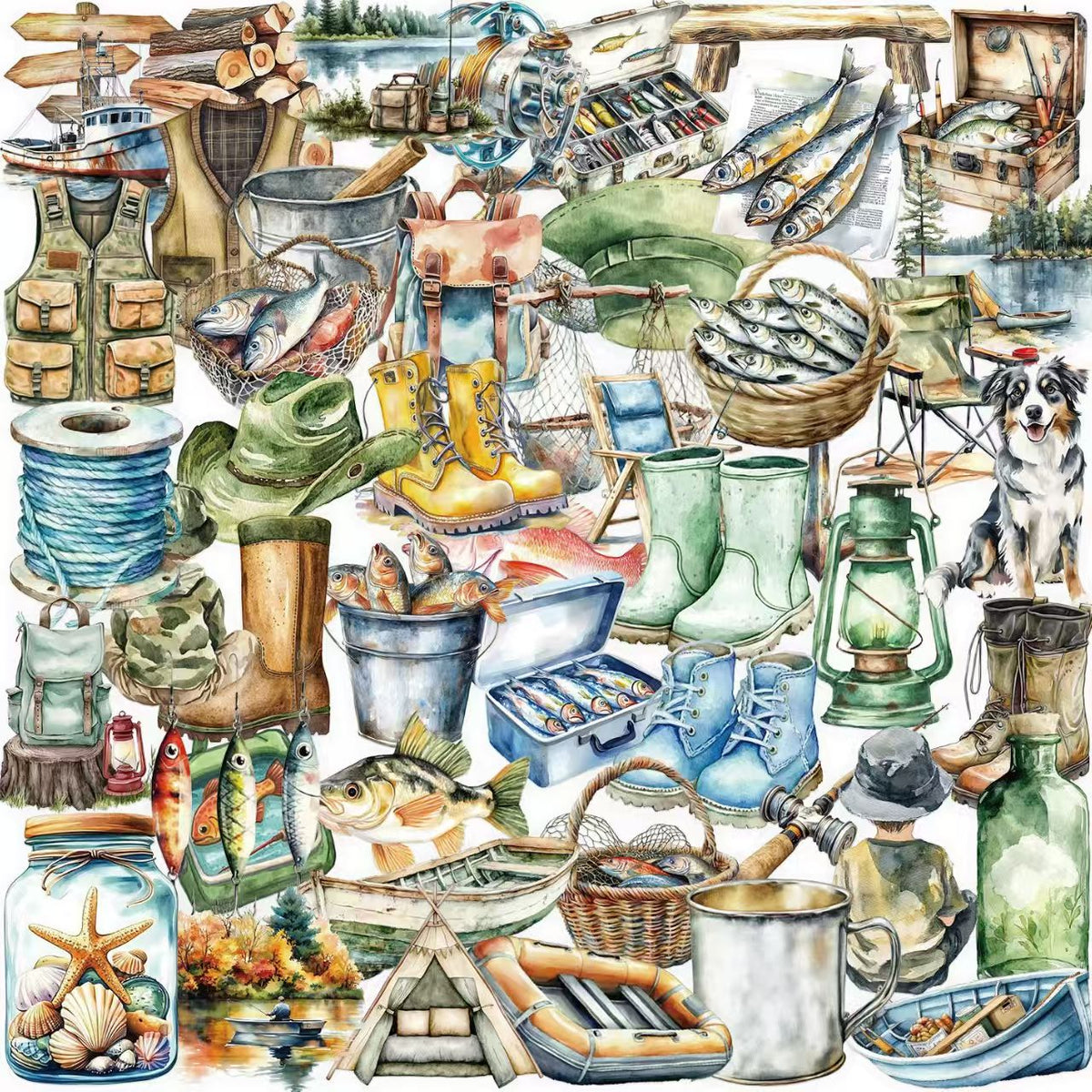Journal PET sticker packs (50pcs/pack)