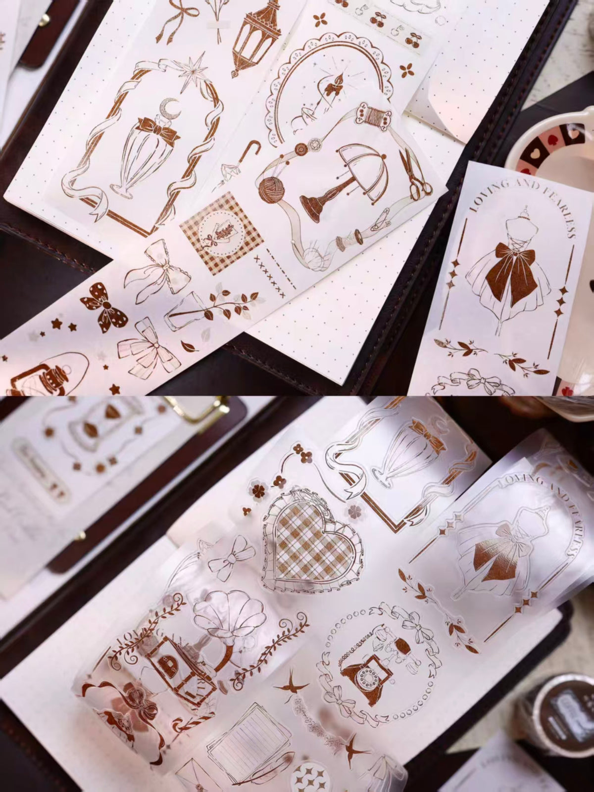 Journal pre-cut tape