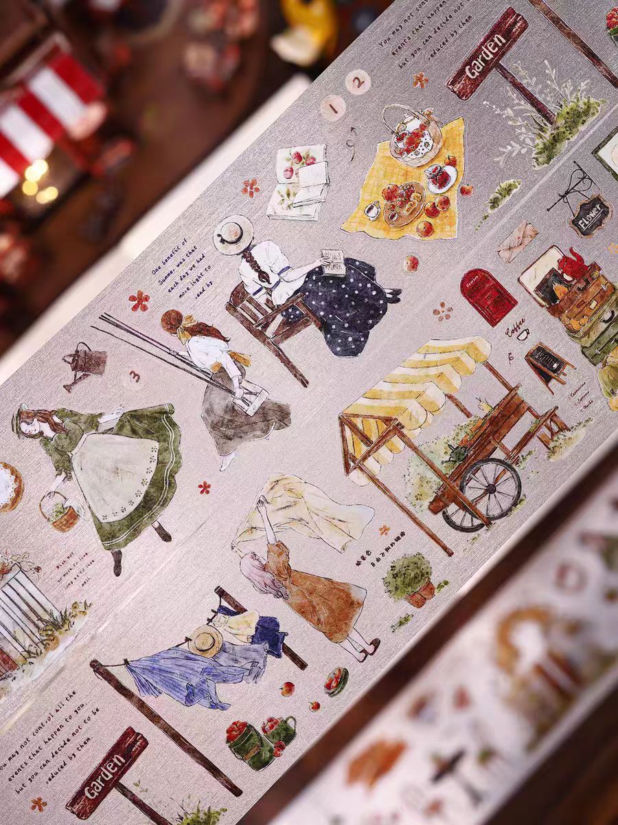 Journal pre-cut character tape (6cm*5m/roll)