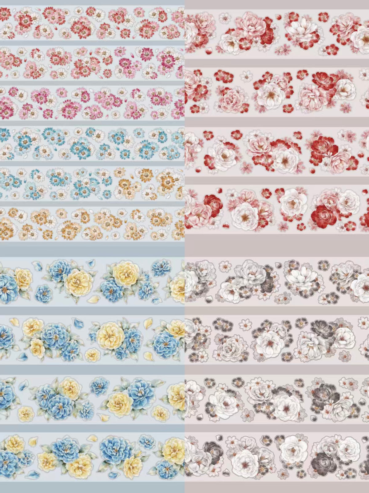 Journal flower pre-cut tape (5.5cm*5/6m)