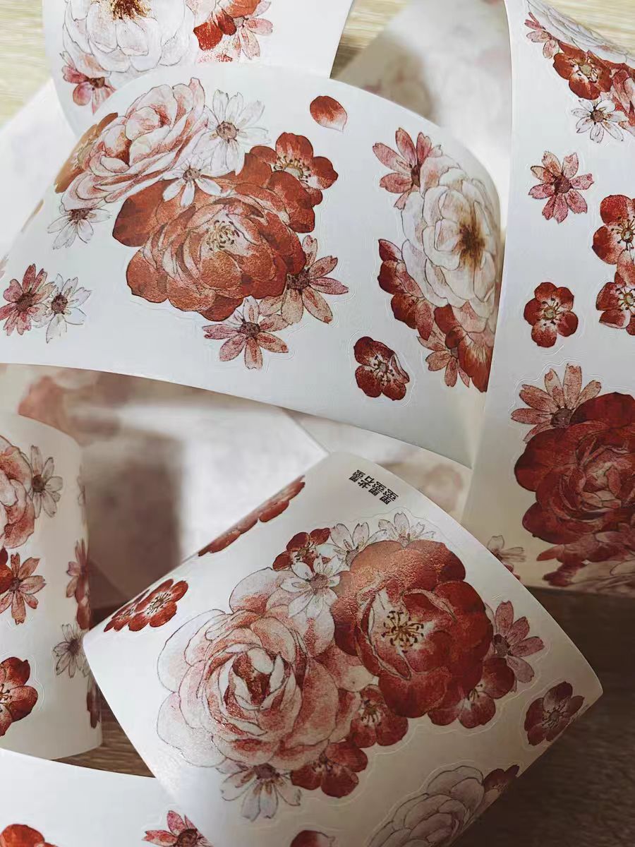 Journal flower pre-cut tape (5.5cm*5/6m)