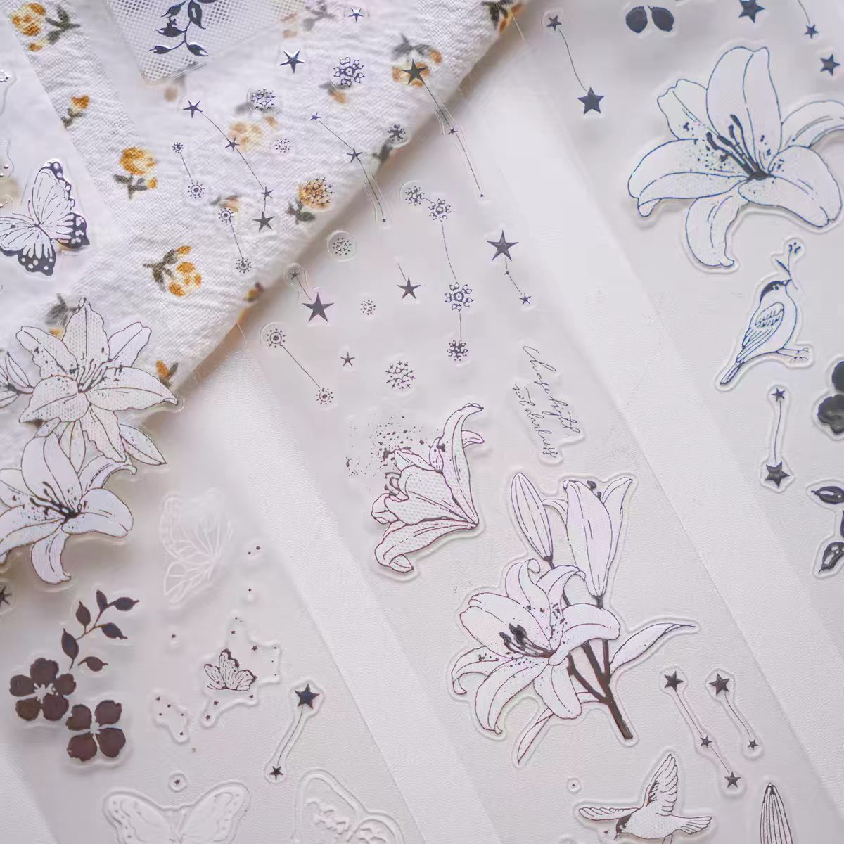Journal flower pre-cut tape (5cm*5m/roll)