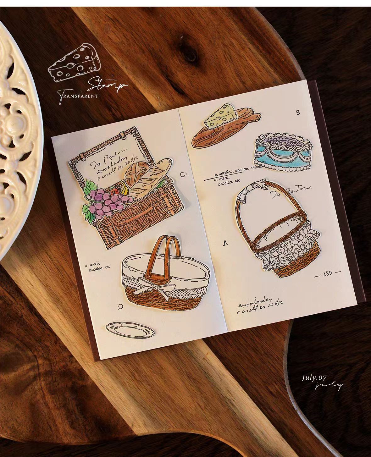Clear silicone stamps