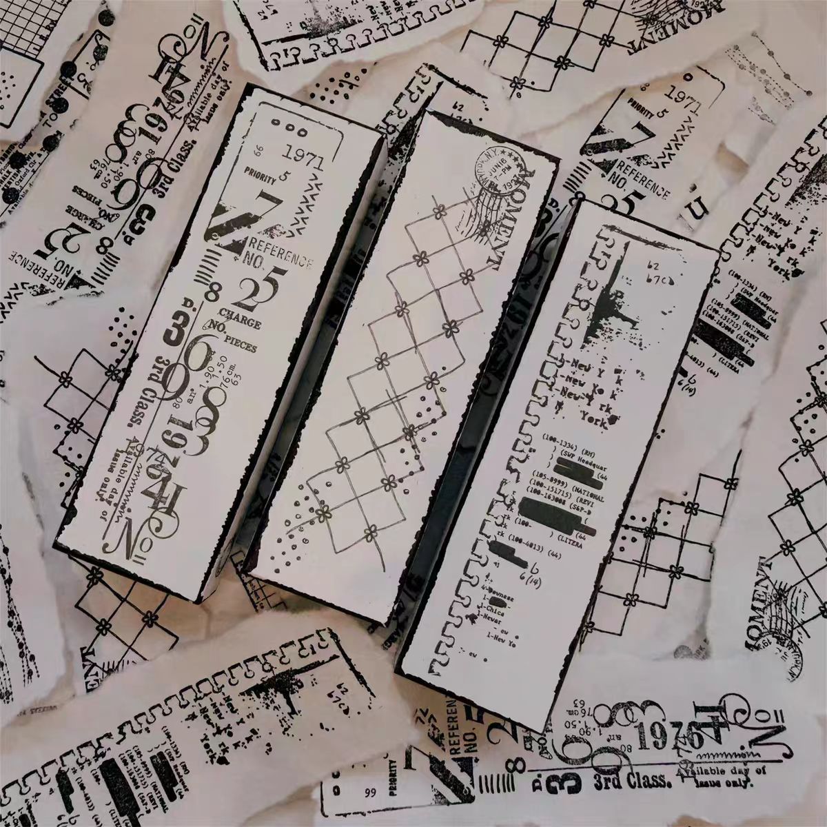 Wooden stamp set