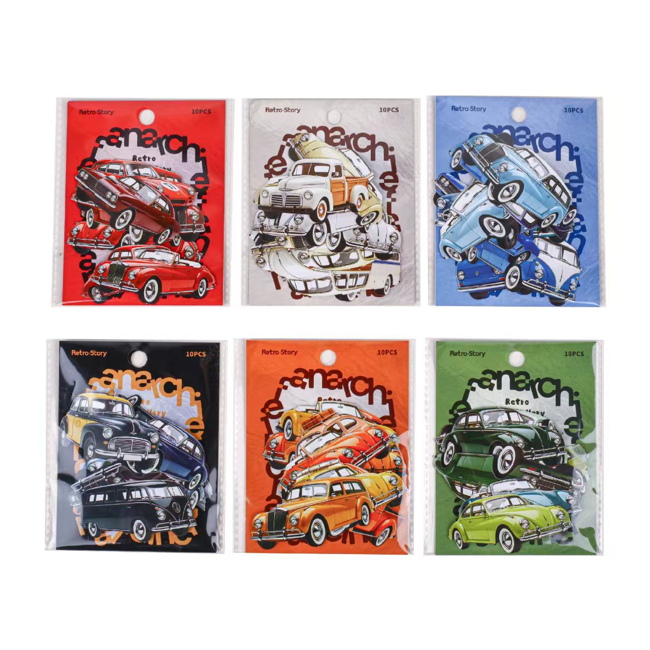 Journal hard card sticker packs (Car)