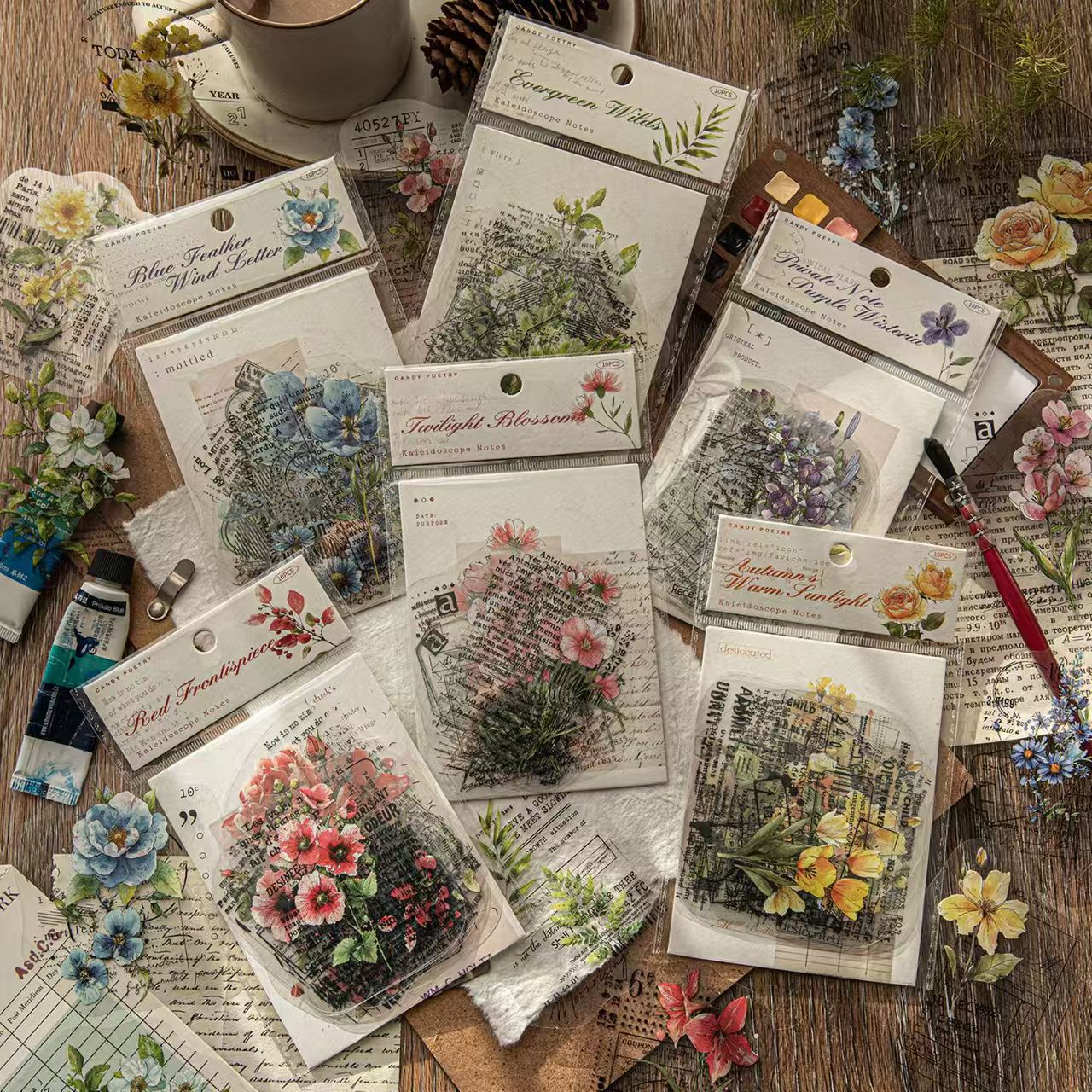 Journal PET sticker packs (10pcs/pack)