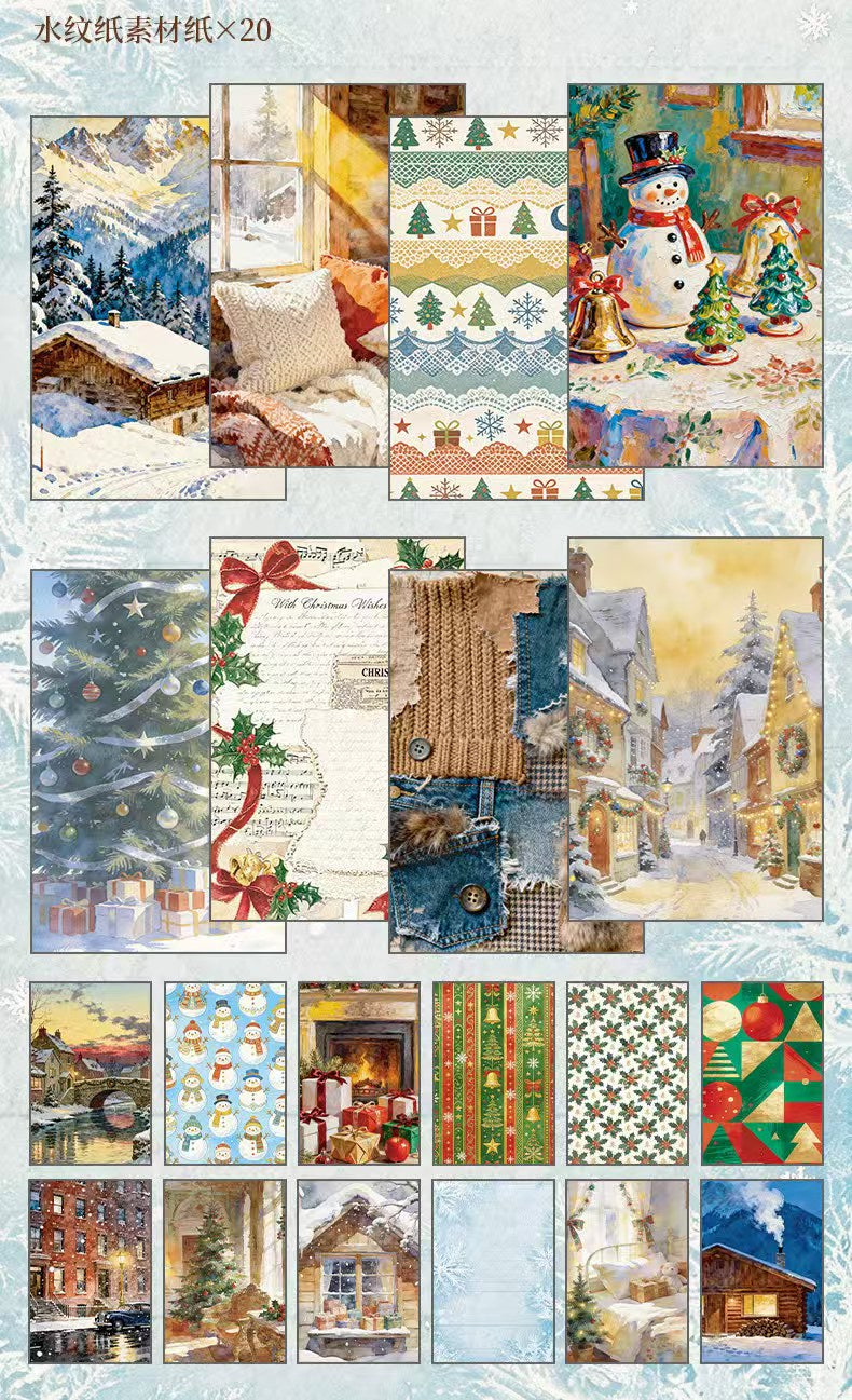 Journal sticker book (paper and sticker) Christmas