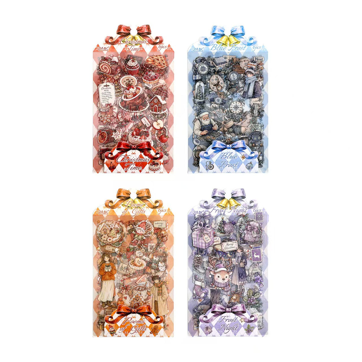 Journal PET sticker packs (Christmas)
