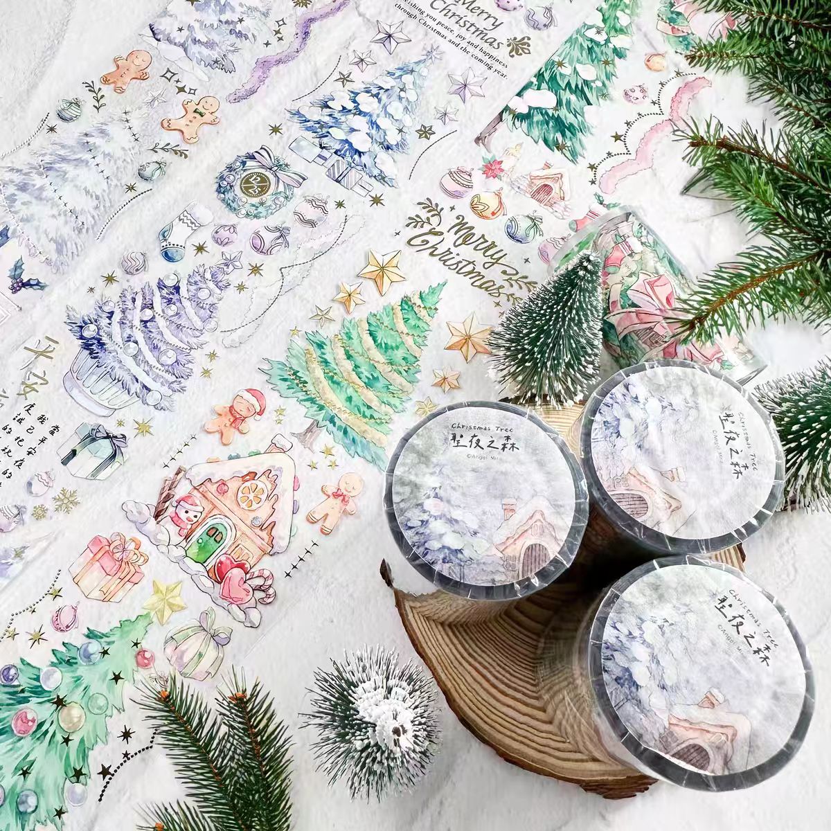 Journal PET tape (10m/roll) Christmas
