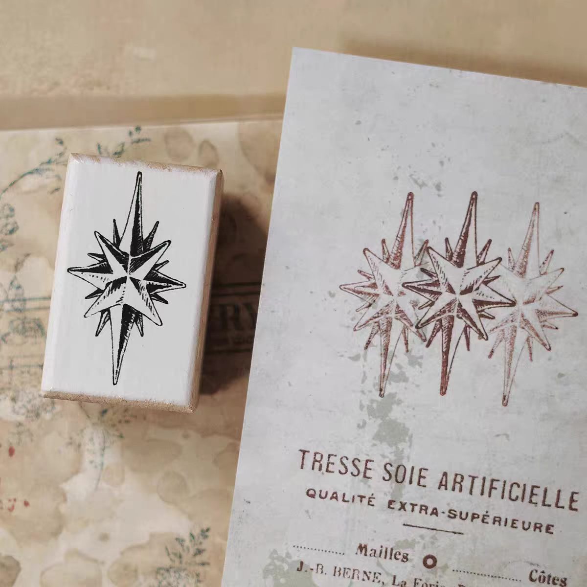 Wooden stamp (2.5*4cm)