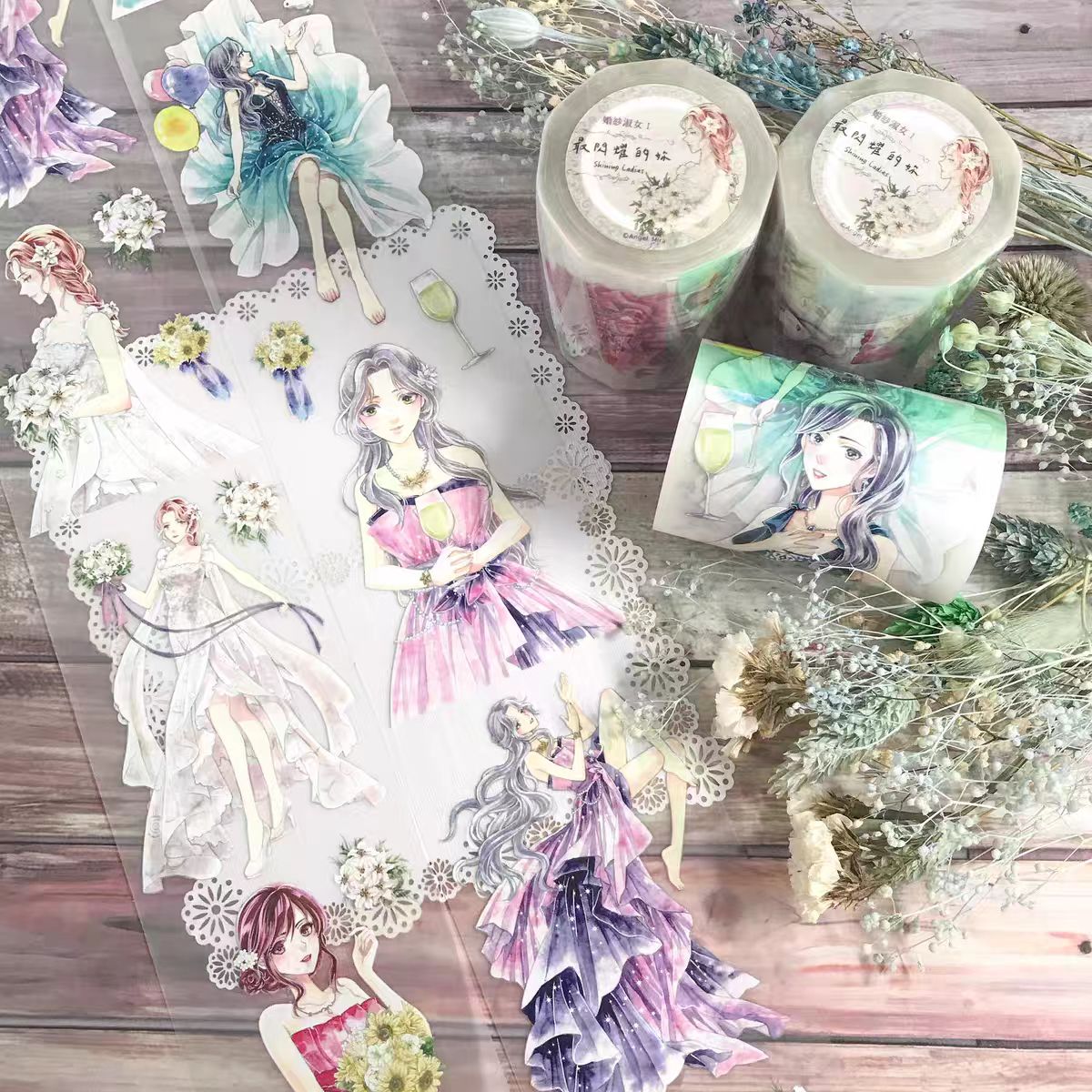 Journal Charecter PET tape (5m/roll) The bride and the groom