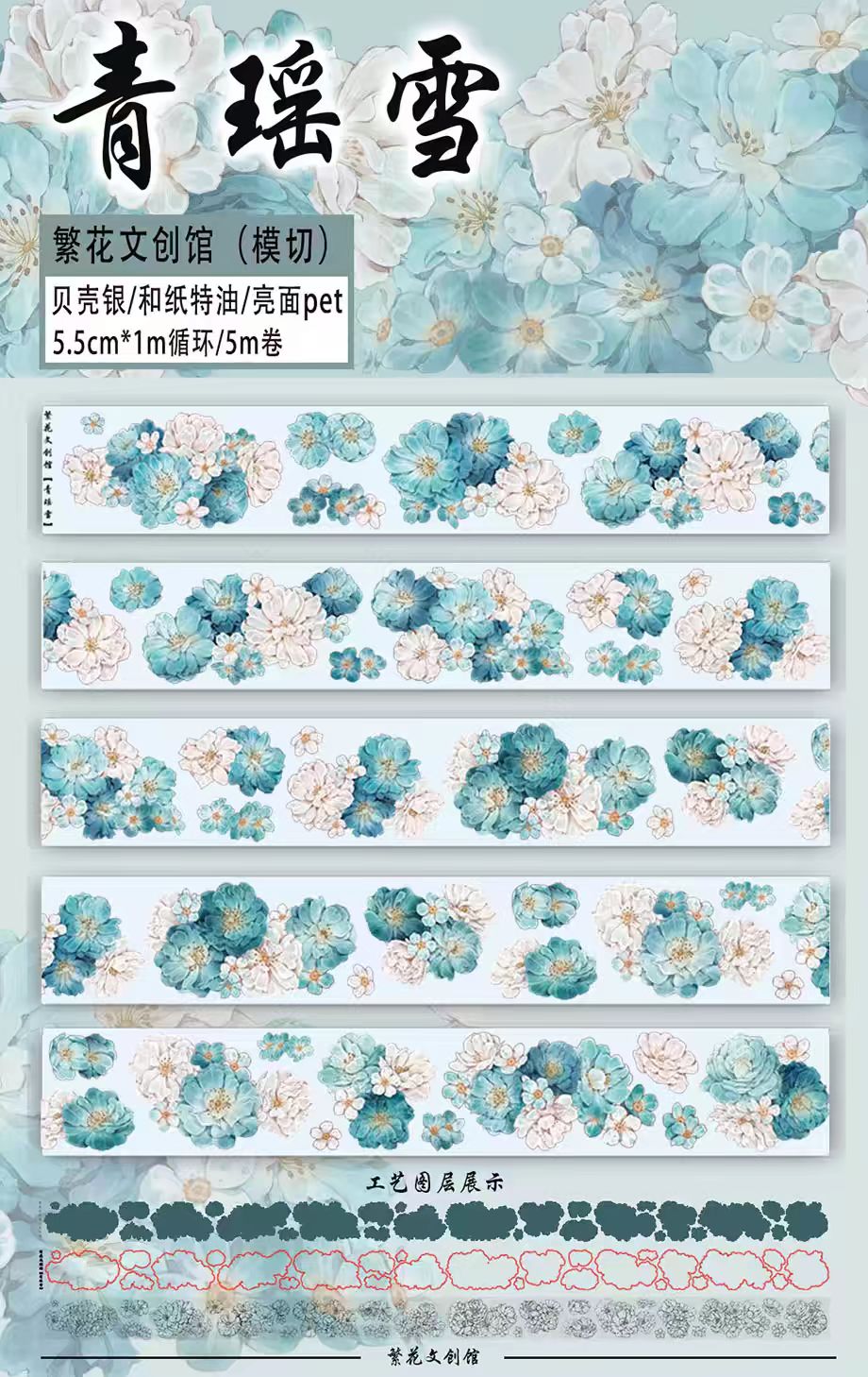 Limited-Time Promotion--Journal PET tape (5m/roll) Fanhua