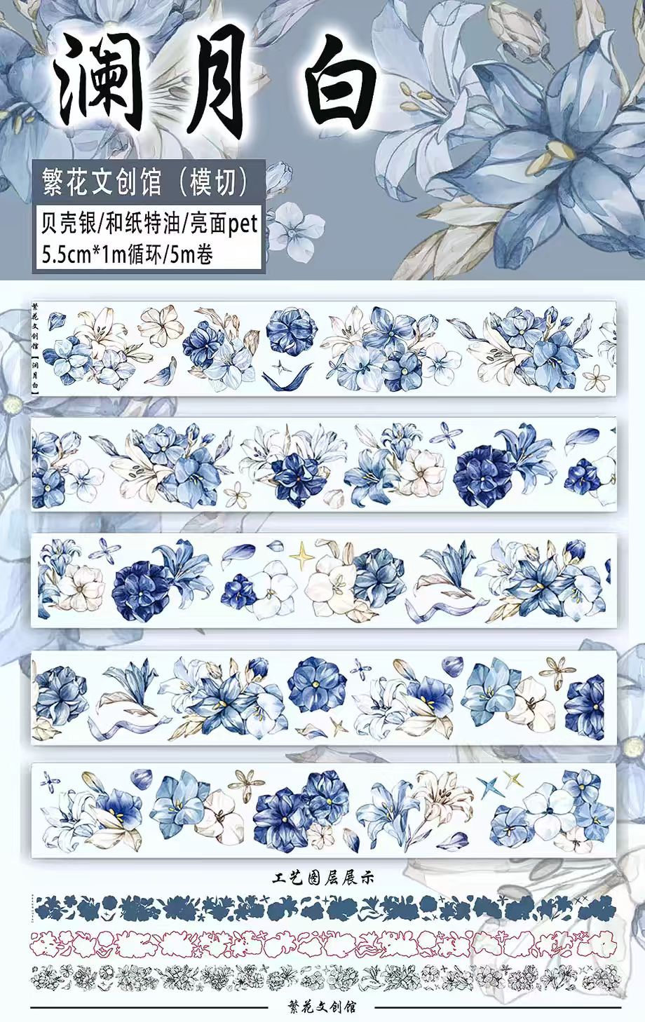 Limited-Time Promotion--Journal PET tape (5m/roll) Fanhua