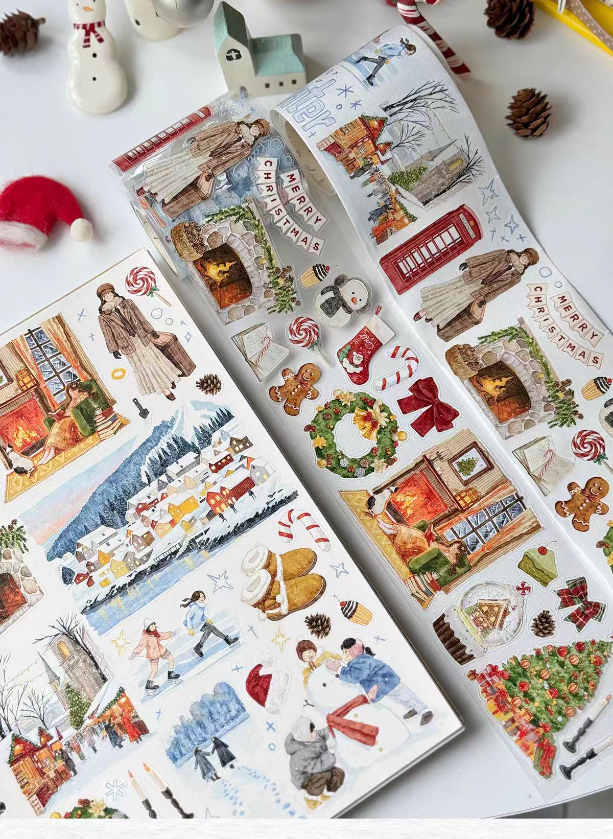 Journal Christmas tape (5m/roll) pre-cut