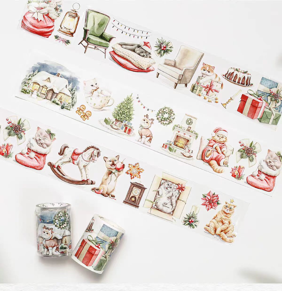 Journal Christmas tape (5m/roll) pre-cut
