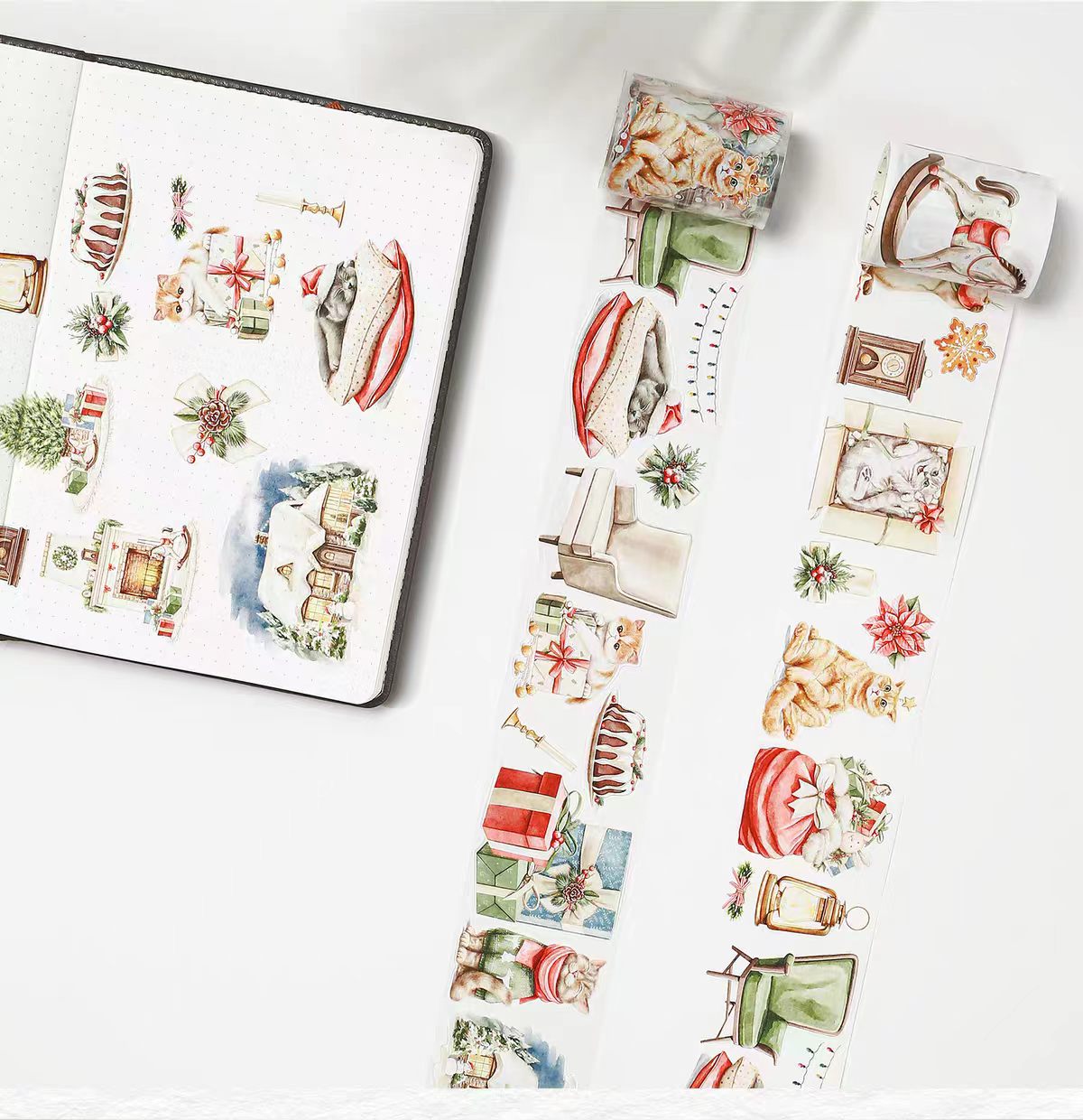 Journal Christmas tape (5m/roll) pre-cut