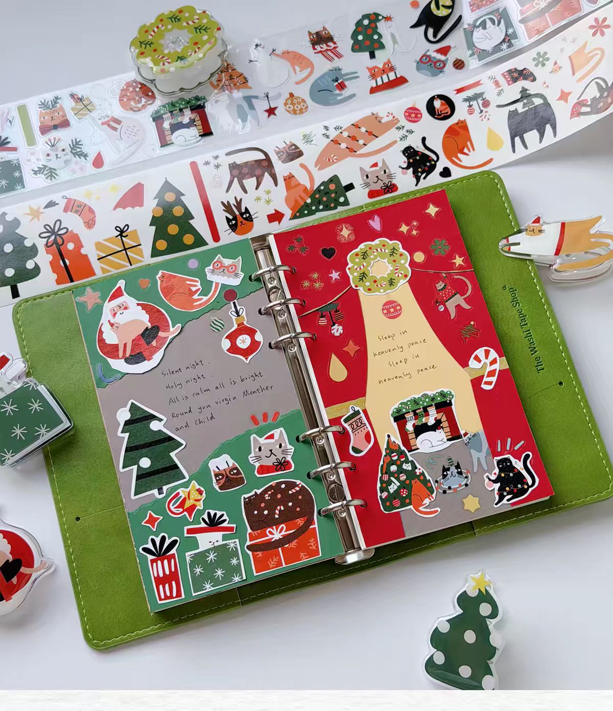 Journal Christmas tape (5m/roll) pre-cut