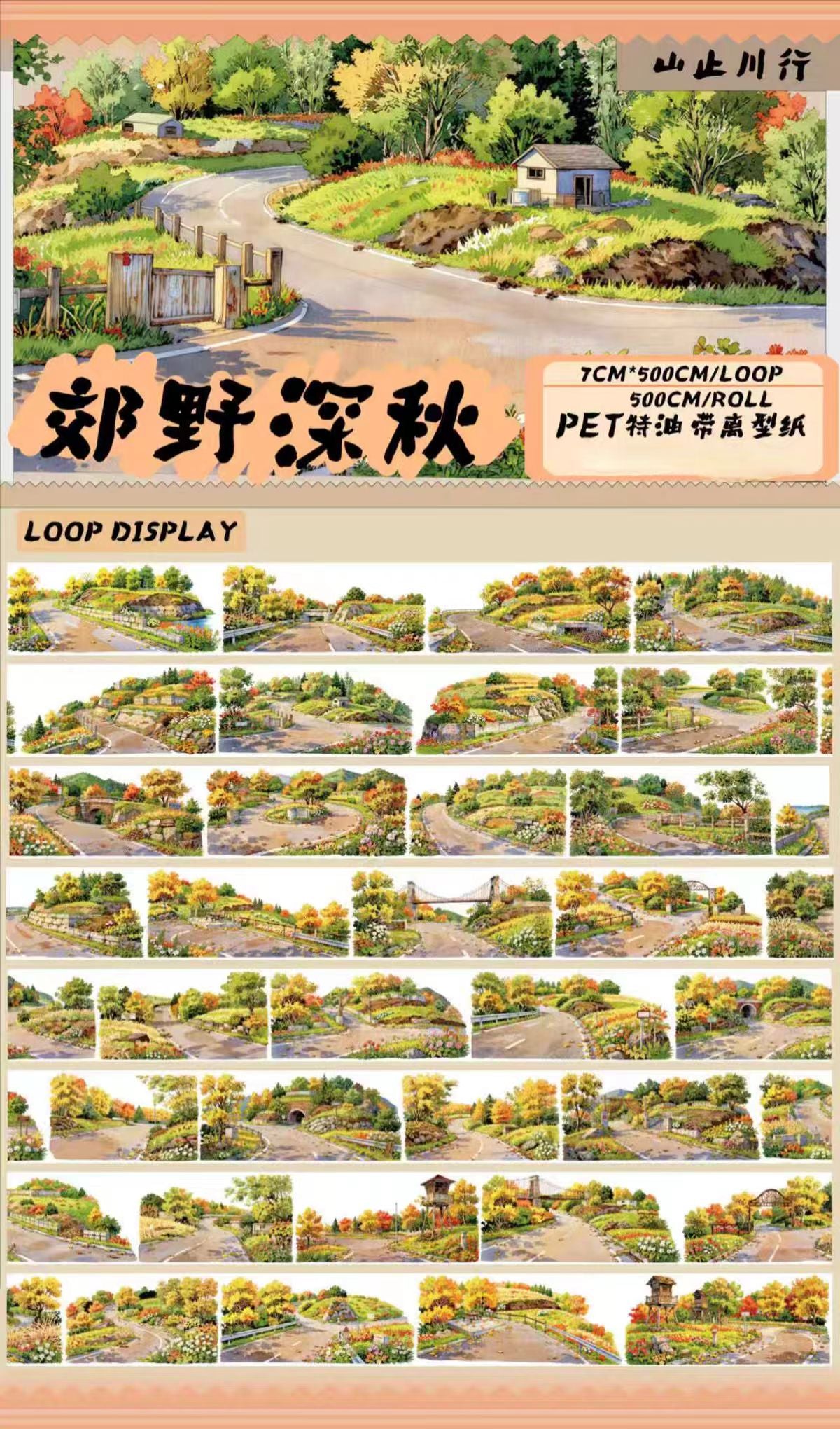 Journal landscape PET tape (5m/roll)