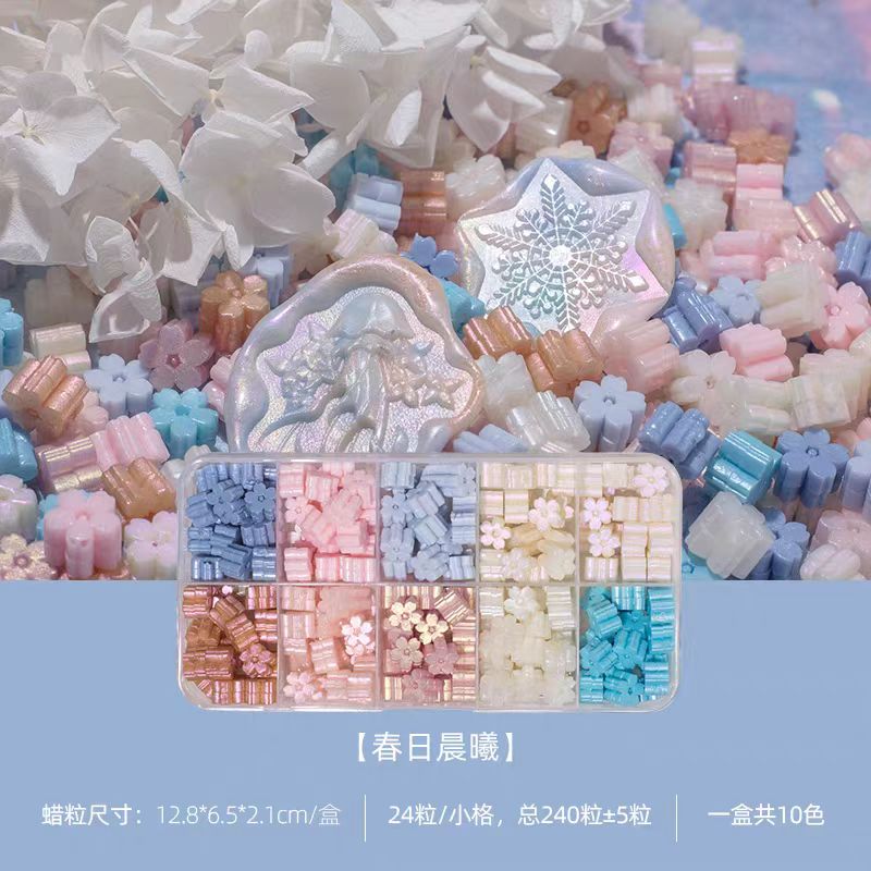 Mixed Color Sealing Wax Cherry Blossoms