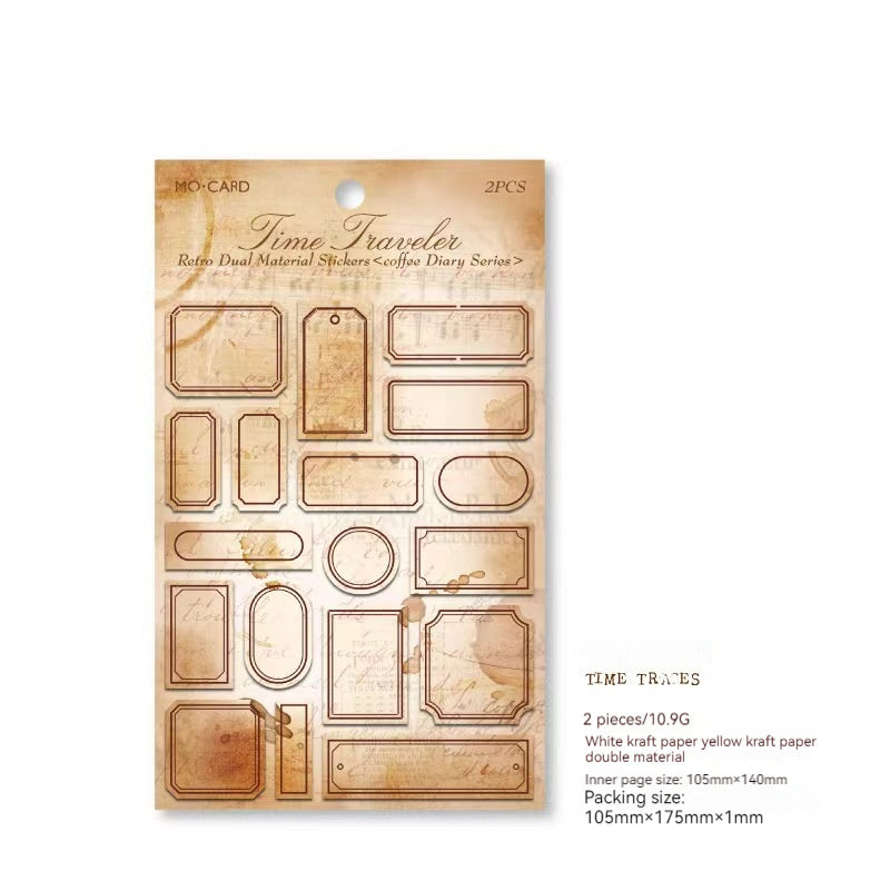 Journal Retro sticky note stickers
