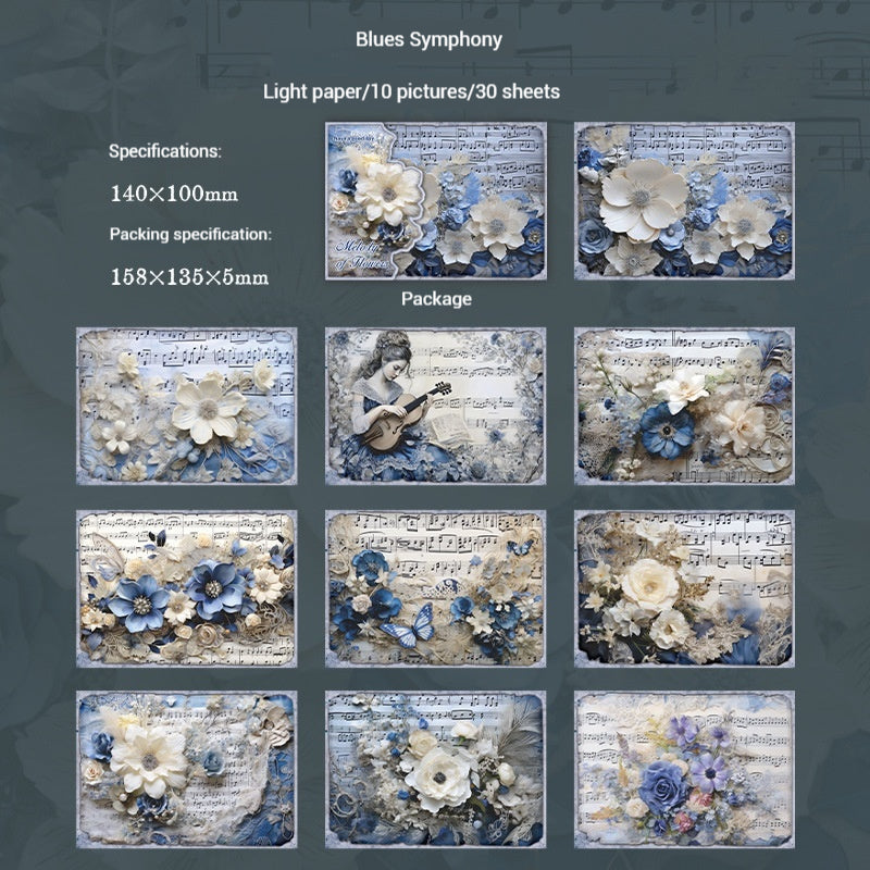 Journal Paper Pack (Flower Melody Theme)
