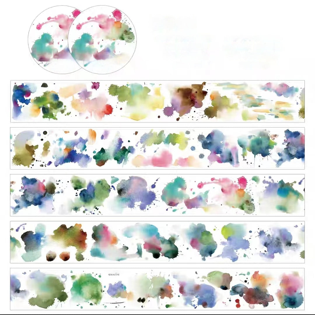 Journal tape (Painted color blocks)5 meters/roll