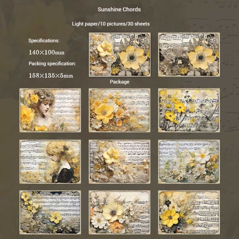 Journal Paper Pack (Flower Melody Theme)