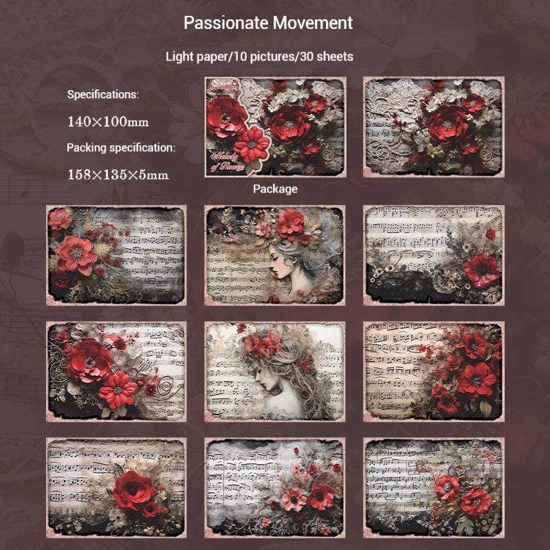 Journal Paper Pack (Flower Melody Theme)