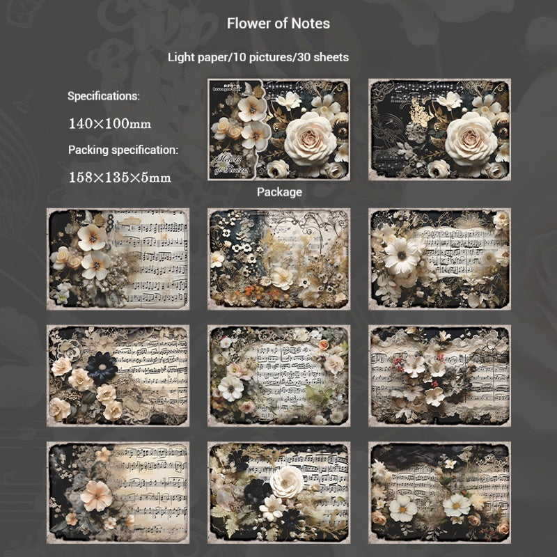 Journal Paper Pack (Flower Melody Theme)
