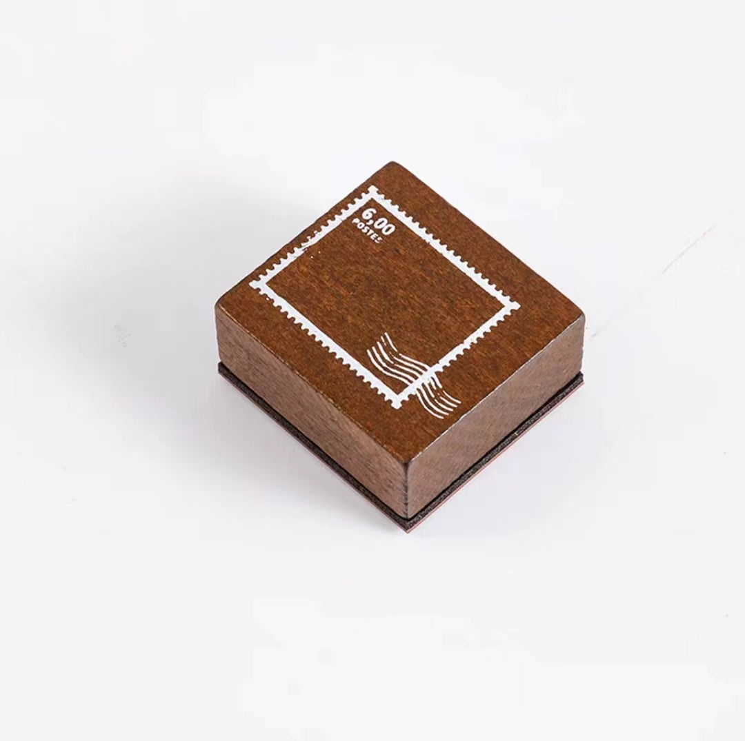 Retro træstempel