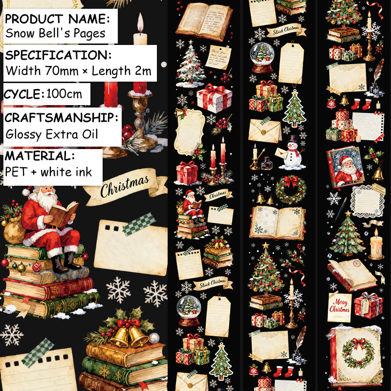 Journal PET tape (Christmas) 2m/roll