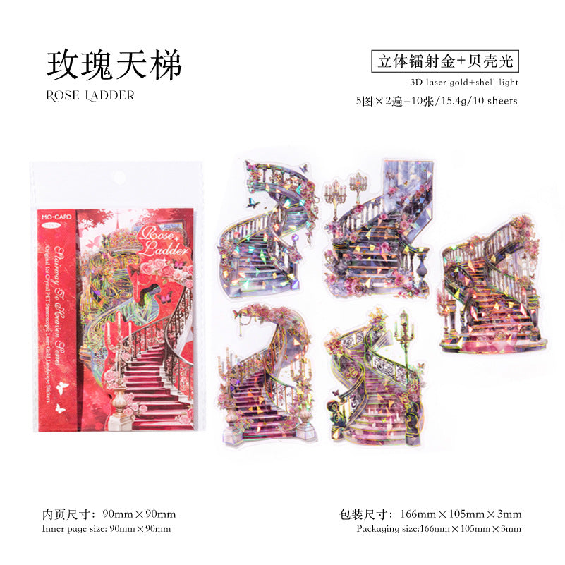 Journal sticker packs (Rose Stairs)