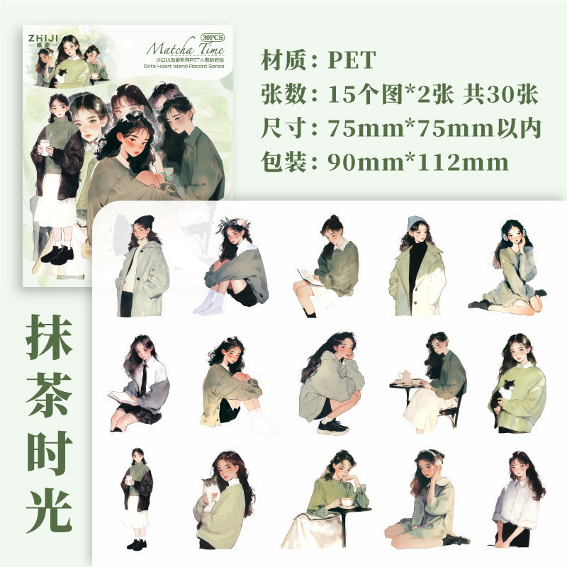 Journal sticker packs (Character) 30pcs/pack