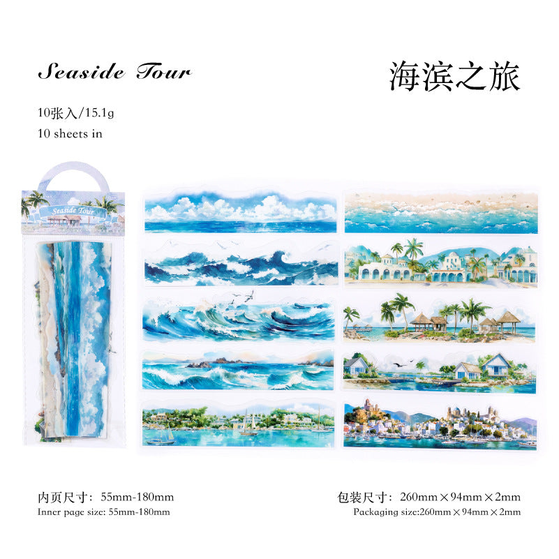 Journal PET sticker packs (Natural and urban landscaping)