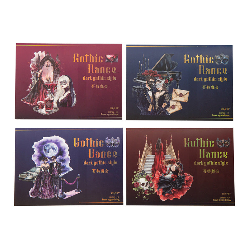 Journal PET sticker packs (Gothic Ball Series)
