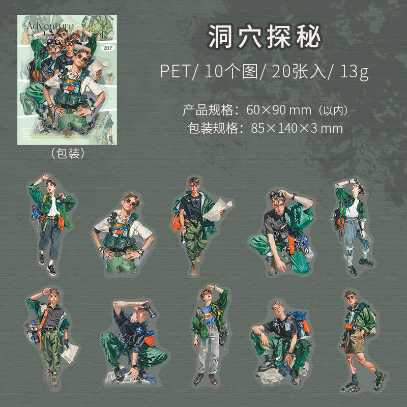 Journal PET sticker packs (Adventure Series)