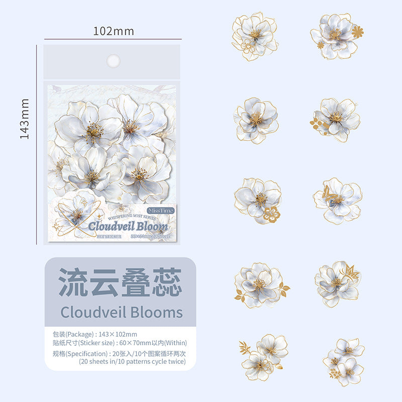 Journal PET sticker packs (Flower)