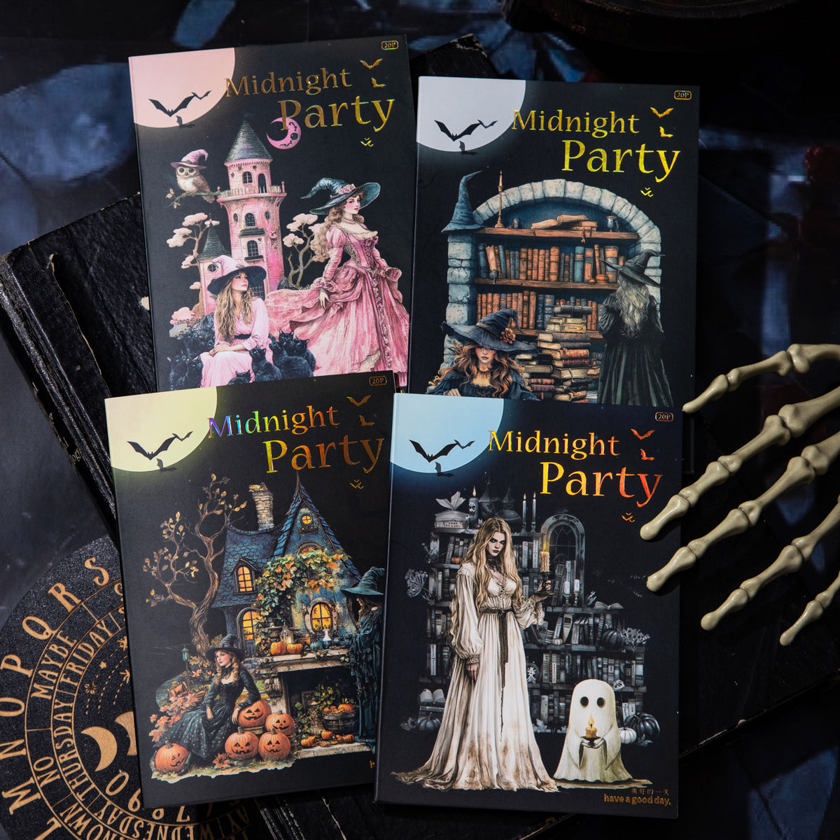 Journal sticker books (Gothic) PET stickers and Washi stickers