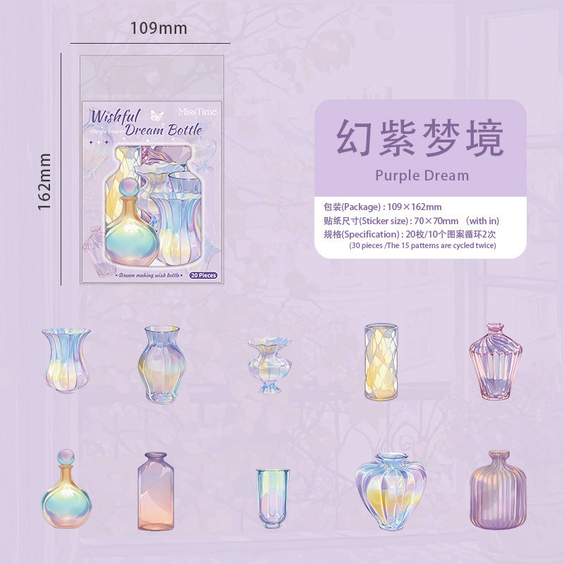 Journal PET sticker packs (Wishful Dream Bottle)