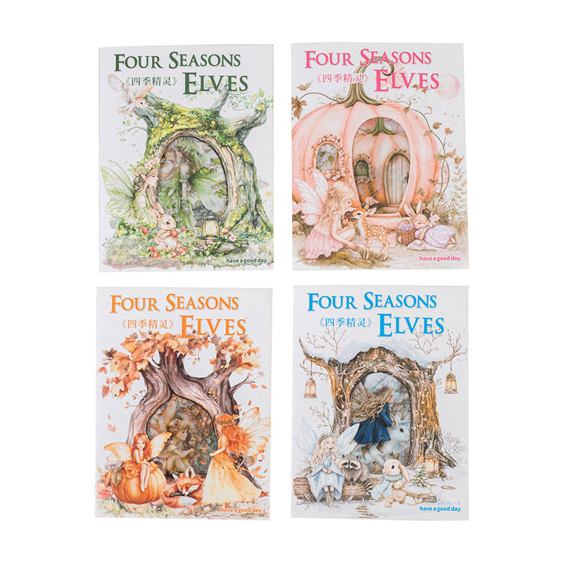 Journal sticker packs (Four Seasons Forest Elves)