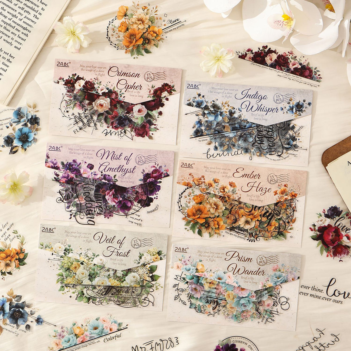 Journal PET sticker pack (15 pcs/pack)