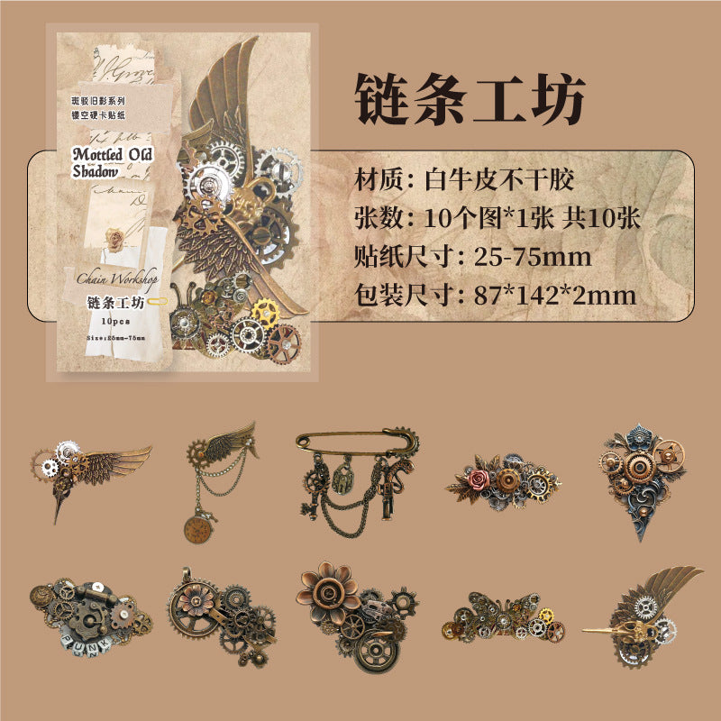 Journal hard card sticker packs