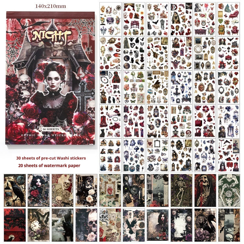 Journal washi sticker book (50 sheets)