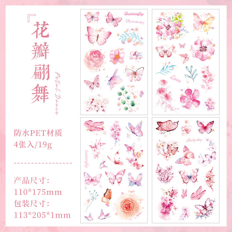 Journal sticker packs (Butterfly and flower)