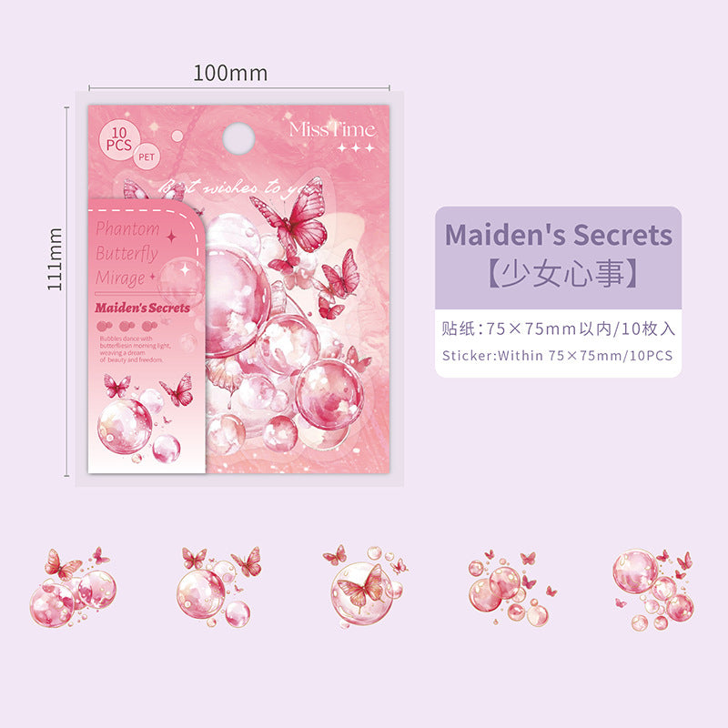 Journal sticker packs (Butterfly Bubble)